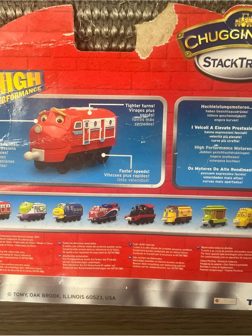 Chuggington StackTrack Red Wilson & Blue Claw Rescue Cars Kids Toy